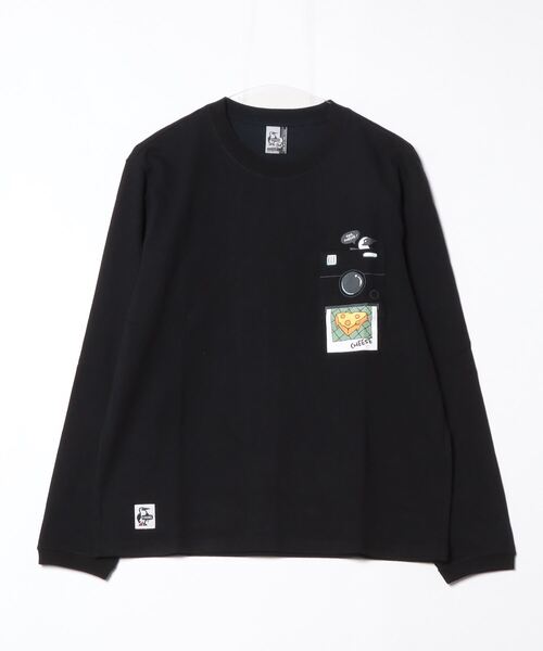 CHUMS(チャムス)の「【CHUMS】Instant Camera Pocket Brushed L/S Tee / インスタントカメラポケットブラッシュドロングスリーブティー(Tシャツ/カットソー・メンズ・ブラック/ホワイト/ネイビー・X-LARGE/LARGE/MEDIUM)」の14枚目の写真