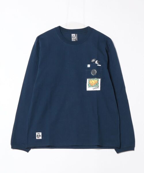 CHUMS(チャムス)の「【CHUMS】Instant Camera Pocket Brushed L/S Tee / インスタントカメラポケットブラッシュドロングスリーブティー(Tシャツ/カットソー・メンズ・ブラック/ホワイト/ネイビー・X-LARGE/LARGE/MEDIUM)」の15枚目の写真