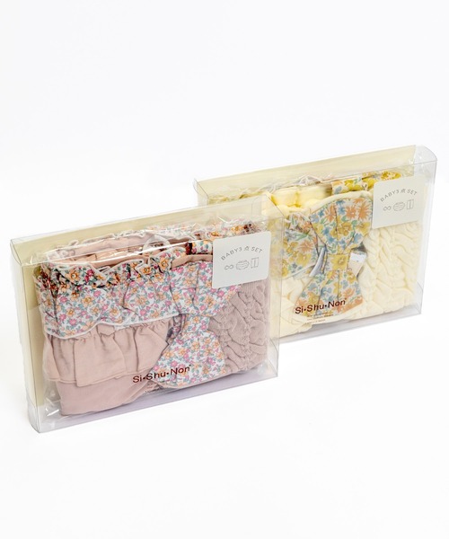 Si・Shu・Non（シシュノン）の「ﾘﾎﾞﾝﾌﾘﾙ3ﾃﾝｾｯﾄ（ベビーギフト）」 - WEAR