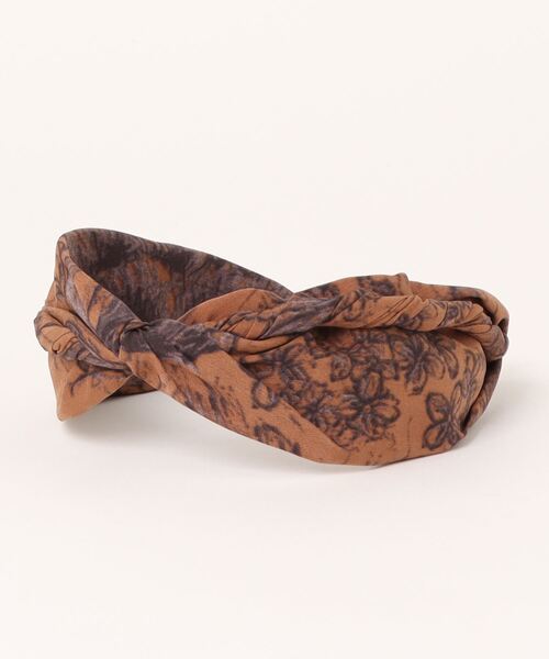 Three Four Time（ｽﾘｰﾌｫｰﾀｲﾑ）の「ボカシリーフプリントカチューシャ（カチューシャ・レディース・ブラウン/グリーン/アイボリー・FREE）」の6枚目の写真