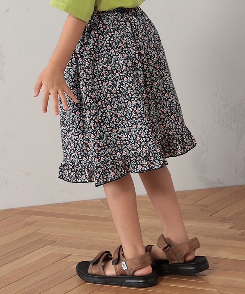 FOUND GOOD（ファウンドグッド）の「G/ハナガラフリルスカート（スカート・キッズ・レッド系5/ブラック/ブルー系5・140cm/150cm/120cm/110cm/130cm）」の11枚目の写真