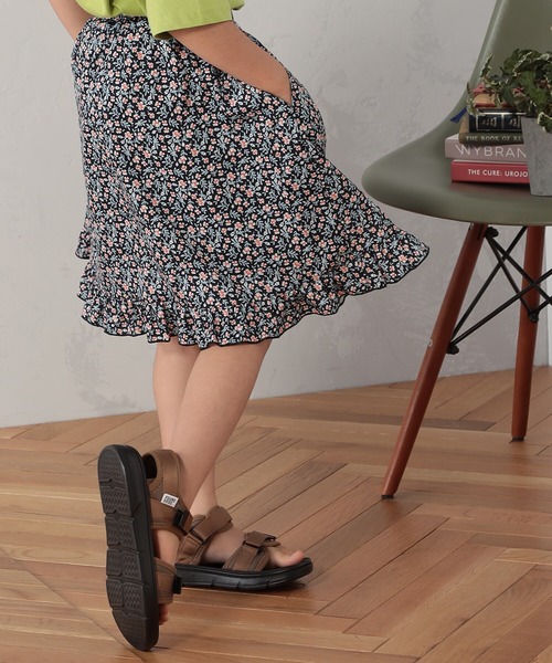 FOUND GOOD（ファウンドグッド）の「G/ハナガラフリルスカート（スカート・キッズ・レッド系5/ブラック/ブルー系5・140cm/150cm/120cm/110cm/130cm）」の12枚目の写真