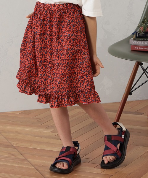 FOUND GOOD（ファウンドグッド）の「G/ハナガラフリルスカート（スカート・キッズ・レッド系5/ブラック/ブルー系5・140cm/150cm/120cm/110cm/130cm）」の10枚目の写真