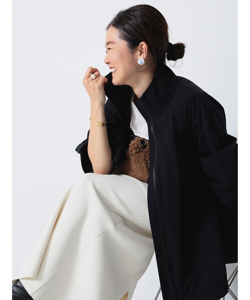 Demi-Luxe BEAMS（デミルクス ビームス）の「【追加】LEE × Demi-Luxe BEAMS / オーバースタンドブルゾン.M（ブルゾン・レディース・ベージュ/ブラック・36/38）」の3枚目の写真