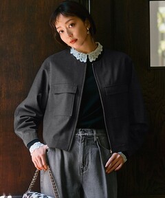 URUTOKYO ＷOOL MELTON ZIP UP BLOUSON STUDIOUS別注 WOOL MELTON ZIP UP BLOUSON（ブルゾン）｜URU