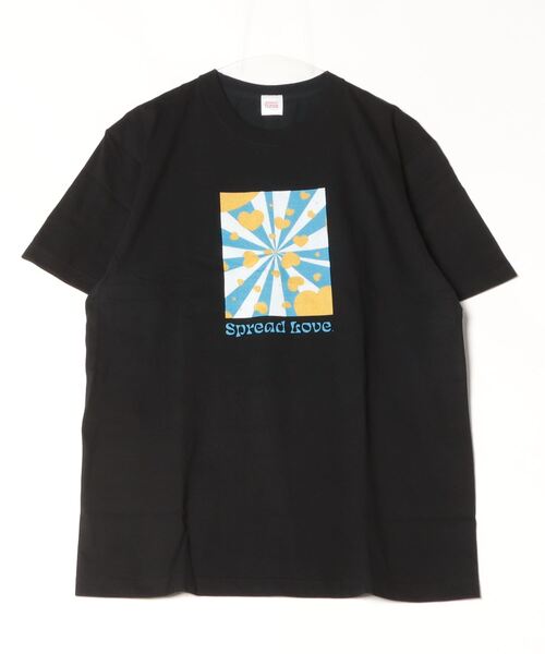 INNOCENT(イノセント)の「『Spread Love』オリジナルプリント S/S T(Tシャツ/カットソー・レディース・ホワイト/ブラック・MEDIUM)」の2枚目の写真