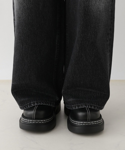 RAGEBLUE（レイジブルー）の「2size展開/フラワー刺繍ダメージワイドデニム（デニムパンツ・レディース・ブルー/ブラック・SMALL/MEDIUM）」の17枚目の写真