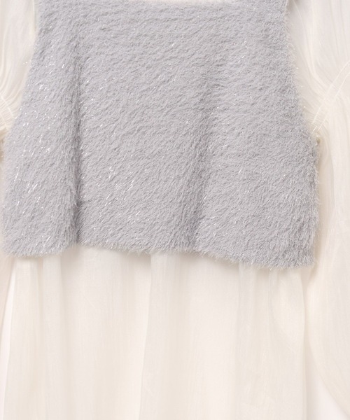 GLOBAL WORK（グローバルワーク）の「ビスチェセットシアープルオーバー/AND YUA ANY/137658（シャツ/ブラウス・キッズ・ブラック/グレー・150cm/160cm）」の11枚目の写真