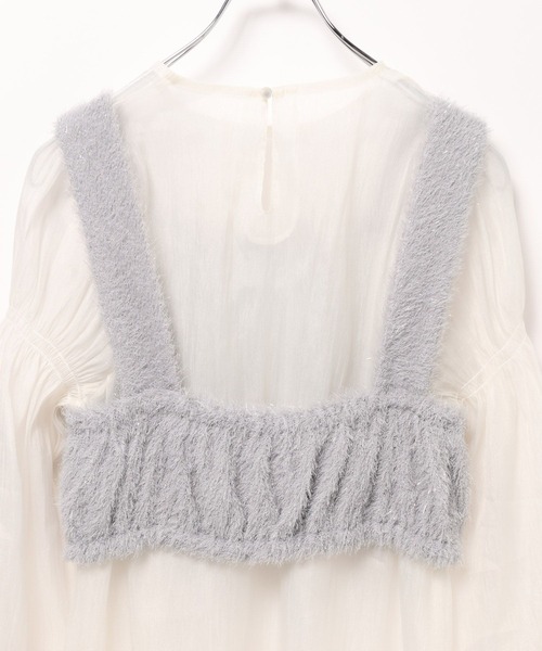 GLOBAL WORK（グローバルワーク）の「ビスチェセットシアープルオーバー/AND YUA ANY/137658（シャツ/ブラウス・キッズ・ブラック/グレー・150cm/160cm）」の14枚目の写真