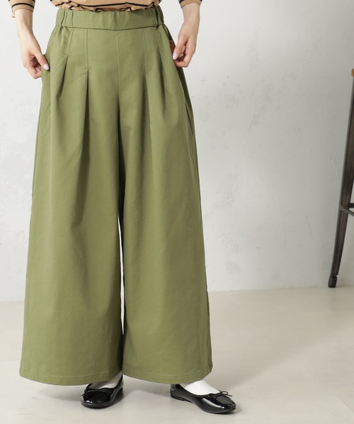 FOUND GOOD（ファウンドグッド）の「ストレッチノWクロップドP（チノパンツ・レディース・ベージュ/アイボリー/グリーン系8/ブルー系5・L/M/S）」の4枚目の写真