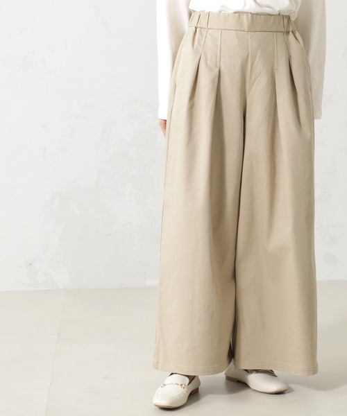 FOUND GOOD（ファウンドグッド）の「ストレッチノWクロップドP（チノパンツ・レディース・ベージュ/アイボリー/グリーン系8/ブルー系5・L/M/S）」の2枚目の写真