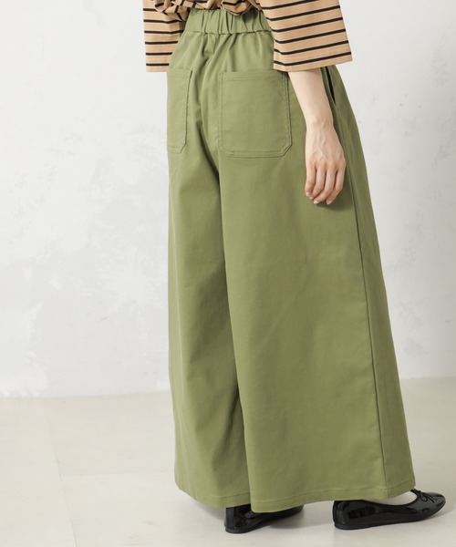 FOUND GOOD（ファウンドグッド）の「ストレッチノWクロップドP（チノパンツ・レディース・ベージュ/アイボリー/グリーン系8/ブルー系5・L/M/S）」の8枚目の写真