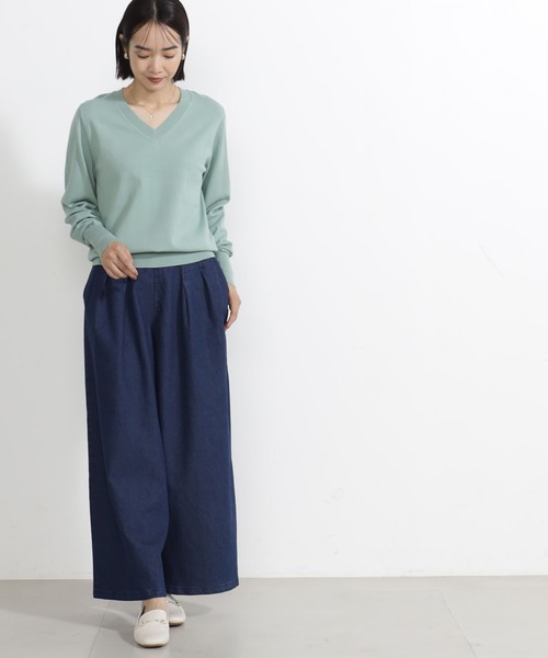 FOUND GOOD（ファウンドグッド）の「ストレッチノWクロップドP（チノパンツ・レディース・ベージュ/アイボリー/グリーン系8/ブルー系5・L/M/S）」の17枚目の写真