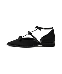 SY UNITED ARROWS | ＜SY＞3リボンストラップ フラット25●↑(パンプス)