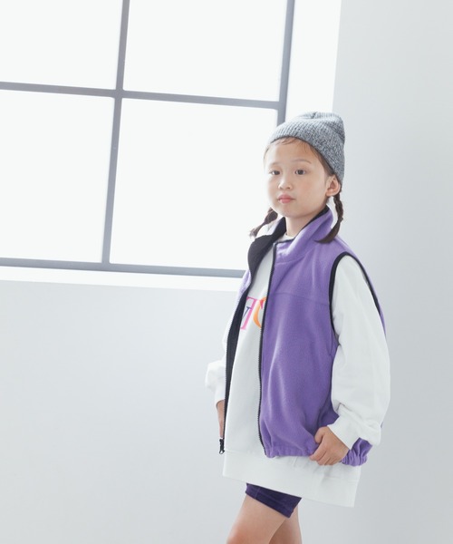 LOWRYS FARM（ローリーズファーム）の「リバーシブルベスト　 145813（ベスト・キッズ・イエロー/ブラック・120cm/110cm/150cm/140cm/130cm）」の21枚目の写真