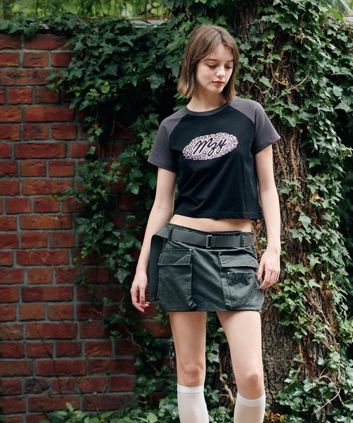 MAZZZZY(マジ―)の「MAZZZZY/ラグランストーンT(Tシャツ/カットソー・レディース・チャコール/ブラック・FREE)」の14枚目の写真