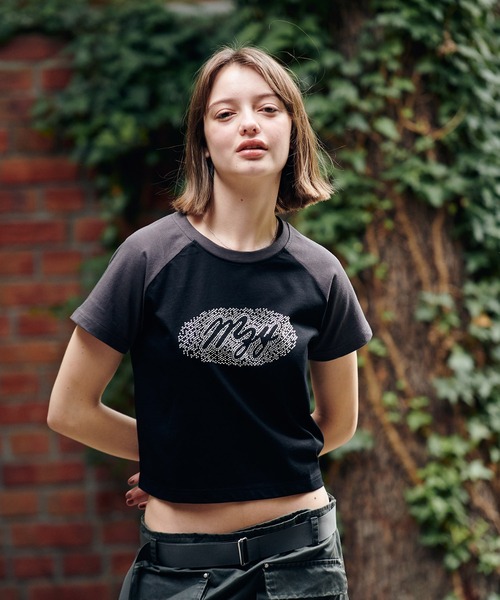MAZZZZY(マジ―)の「MAZZZZY/ラグランストーンT(Tシャツ/カットソー・レディース・チャコール/ブラック・FREE)」の17枚目の写真