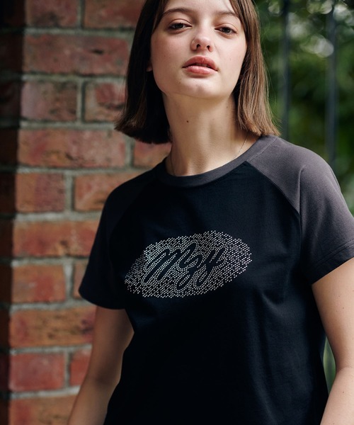 MAZZZZY(マジ―)の「MAZZZZY/ラグランストーンT(Tシャツ/カットソー・レディース・チャコール/ブラック・FREE)」の18枚目の写真