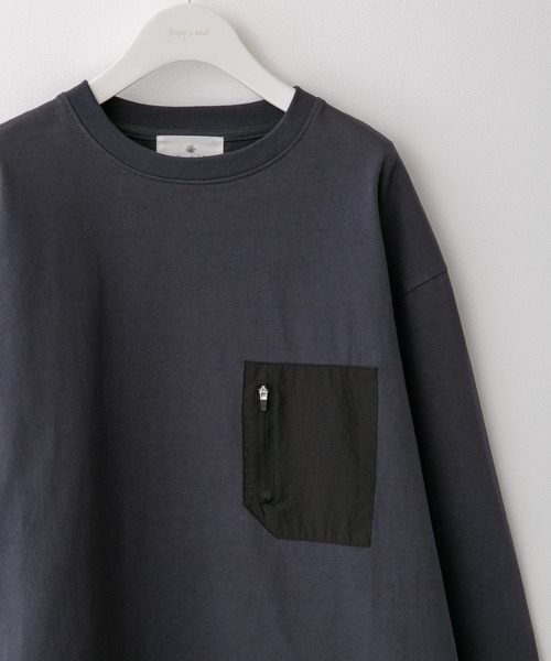 URBAN RESEARCH Sonny Label（アーバンリサーチサニーレーベル）の「ヘビーウェイトロングスリーブTシャツ（Tシャツ/カットソー・メンズ・オフホワイト/チャコールグレー/カーキ・MEDIUM/LARGE）」の2枚目の写真