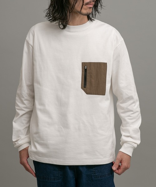 URBAN RESEARCH Sonny Label（アーバンリサーチサニーレーベル）の「ヘビーウェイトロングスリーブTシャツ（Tシャツ/カットソー・メンズ・オフホワイト/チャコールグレー/カーキ・MEDIUM/LARGE）」の20枚目の写真