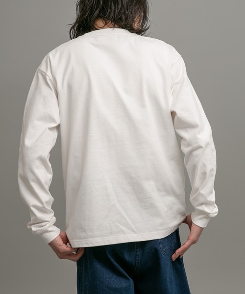 URBAN RESEARCH Sonny Label（アーバンリサーチサニーレーベル）の「ヘビーウェイトロングスリーブTシャツ（Tシャツ/カットソー・メンズ・オフホワイト/チャコールグレー/カーキ・MEDIUM/LARGE）」の19枚目の写真