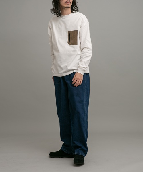 URBAN RESEARCH Sonny Label（アーバンリサーチサニーレーベル）の「ヘビーウェイトロングスリーブTシャツ（Tシャツ/カットソー・メンズ・オフホワイト/チャコールグレー/カーキ・MEDIUM/LARGE）」の17枚目の写真
