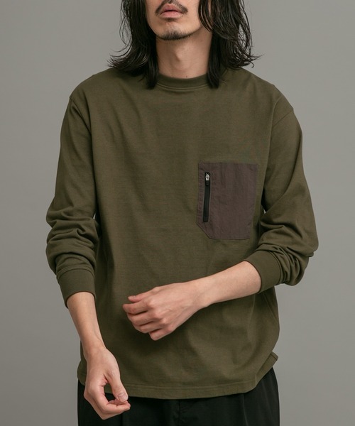 URBAN RESEARCH Sonny Label（アーバンリサーチサニーレーベル）の「ヘビーウェイトロングスリーブTシャツ（Tシャツ/カットソー・メンズ・オフホワイト/チャコールグレー/カーキ・MEDIUM/LARGE）」の15枚目の写真