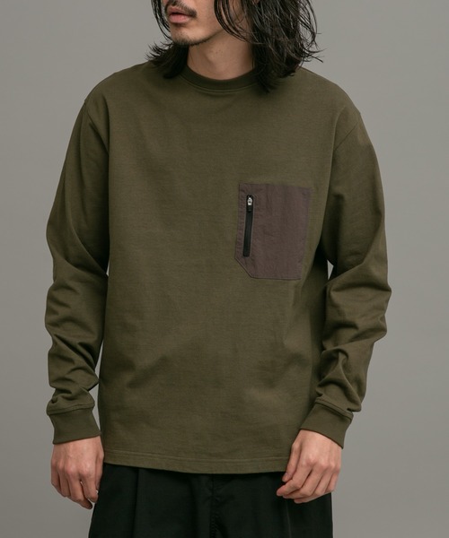 URBAN RESEARCH Sonny Label（アーバンリサーチサニーレーベル）の「ヘビーウェイトロングスリーブTシャツ（Tシャツ/カットソー・メンズ・オフホワイト/チャコールグレー/カーキ・MEDIUM/LARGE）」の14枚目の写真
