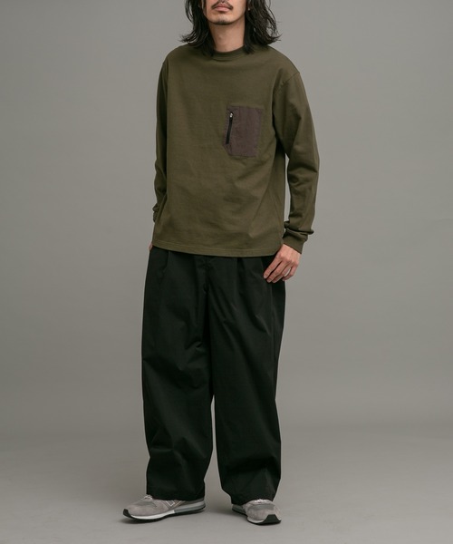 URBAN RESEARCH Sonny Label（アーバンリサーチサニーレーベル）の「ヘビーウェイトロングスリーブTシャツ（Tシャツ/カットソー・メンズ・オフホワイト/チャコールグレー/カーキ・MEDIUM/LARGE）」の11枚目の写真