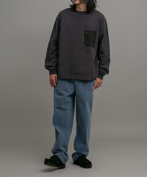 URBAN RESEARCH Sonny Label（アーバンリサーチサニーレーベル）の「ヘビーウェイトロングスリーブTシャツ（Tシャツ/カットソー・メンズ・オフホワイト/チャコールグレー/カーキ・MEDIUM/LARGE）」の5枚目の写真