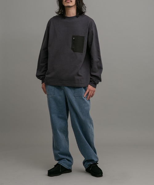 URBAN RESEARCH Sonny Label（アーバンリサーチサニーレーベル）の「ヘビーウェイトロングスリーブTシャツ（Tシャツ/カットソー・メンズ・オフホワイト/チャコールグレー/カーキ・MEDIUM/LARGE）」の4枚目の写真