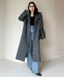 anuans | アルパカウールショールカラーコート(その他アウター)