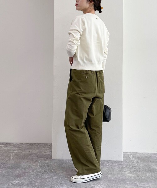 fredy emue(フレディエミュ)の「ウール混ベーシックニットカーディガン(ニット/セーター・レディース・ネイビー/オフホワイト/ピンク/ブラック/ライトグレー・38)」の18枚目の写真