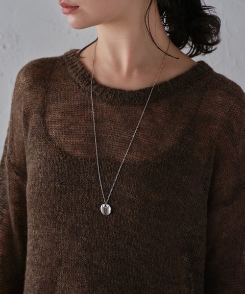 r.（アールドット）の「シアーモヘアプルオーバー（ニット/セーター・レディース・アイボリー/ブラック/カーキ/ダークブラウン/ピンク/グレー/ブルー・FREE）」の13枚目の写真