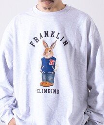 Franklin Climbing | 【Franklin Climbing】うさぎスタジャン クルーネック プリントスウェット(スウェット)
