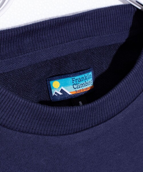 Franklin Climbing（フランクリンクライミング）の「【Franklin Climbing】うさぎスタジャン クルーネック プリントスウェット（スウェット・メンズ・アッシュグレー/ネイビー/キナリ・L/M）」の6枚目の写真