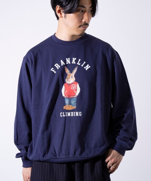 セール】【Franklin Climbing】うさぎスタジャン クルーネック