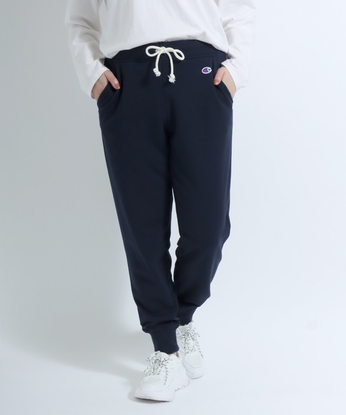 Champion（チャンピオン）の「Champion（チャンピオン）ブランドロゴワンポイント刺繍スウェットジョガーパンツ レディース（スウェットパンツ・レディース・ブラック/グレー/ネイビー/ピンクベージュ/ブラウン・S/XL/L/M）」の13枚目の写真