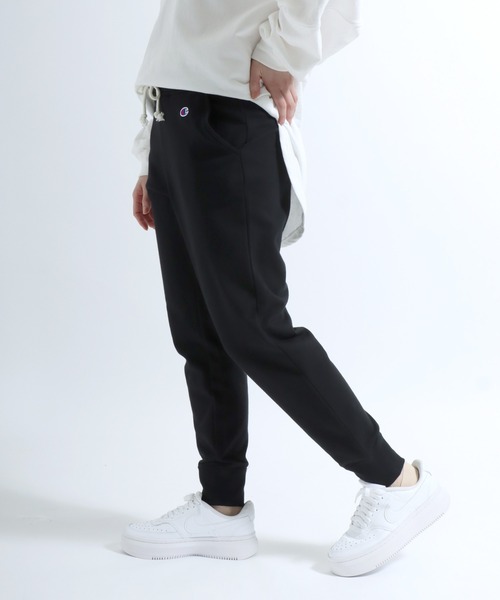 Champion（チャンピオン）の「Champion（チャンピオン）ブランドロゴワンポイント刺繍スウェットジョガーパンツ レディース（スウェットパンツ・レディース・ブラック/グレー/ネイビー/ピンクベージュ/ブラウン・S/XL/L/M）」の9枚目の写真