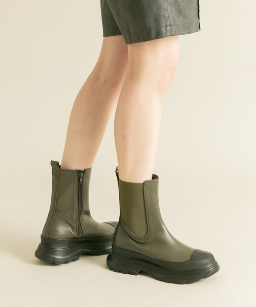 KBF（ケイビーエフ）の「スニーカーソールサイドゴアブーツ（ブーツ・レディース・カーキ/ブラック・36/37/38）」の18枚目の写真