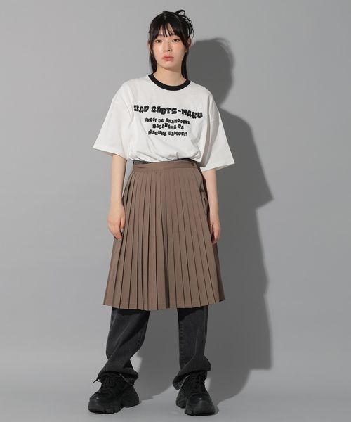 PAGEBOY(ページボーイ)の「PBLIM/バツマルリンガーTシャツ(Tシャツ/カットソー・レディース・グレー/オフホワイト・FREE)」の20枚目の写真