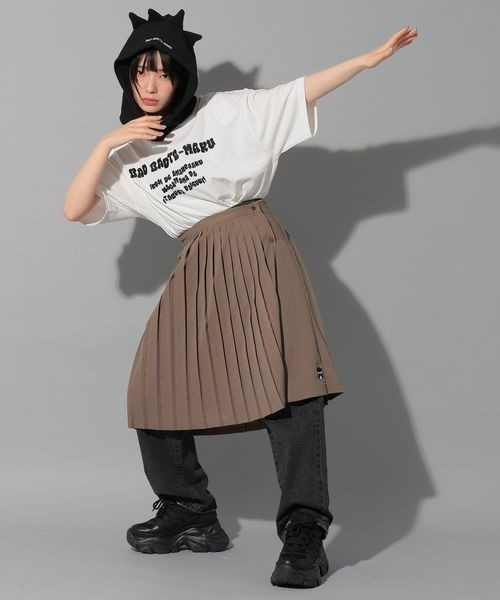 PAGEBOY(ページボーイ)の「PBLIM/バツマルリンガーTシャツ(Tシャツ/カットソー・レディース・グレー/オフホワイト・FREE)」の21枚目の写真