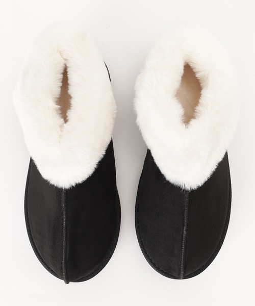 Lace Ladies(レースレディース)の「5cm厚底 ファー付き ムートン風ショート ブーツ(ブーツ・レディース・グレイッシュベージュ/キャメル/ブラック/グレー・ 25/24.5/24/23.5/23/22.5)」の5枚目の写真