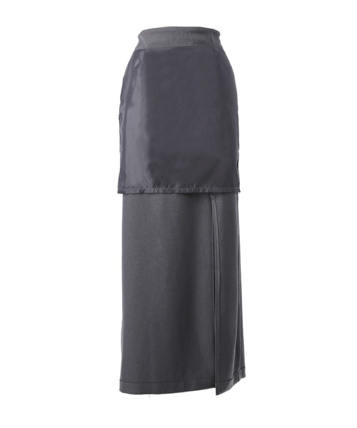 coca（coca）（コカ）の「フロントスリットスカート（スカート・レディース・ブラック/グレー・S/M/L）」の7枚目の写真
