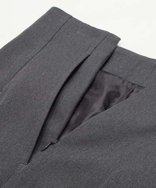 coca（coca）（コカ）の「フロントスリットスカート（スカート・レディース・ブラック/グレー・S/M/L）」の9枚目の写真