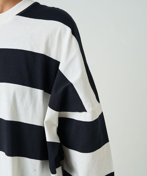 新品 Butcher products ワイドボーダー Tシャツ ロンT
