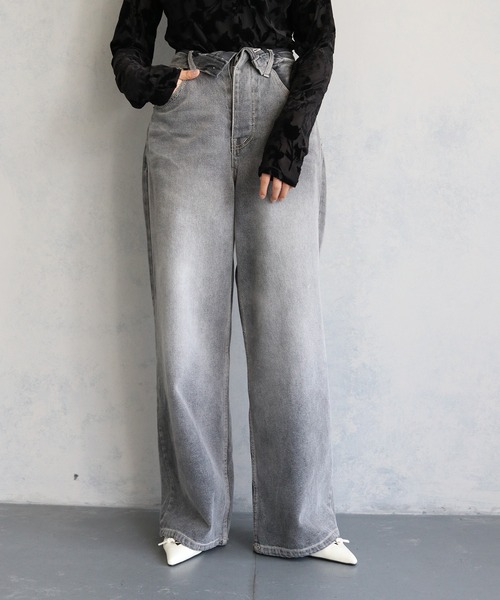 &g'aime（アンジェム）の「【&g’aime】クロスストラップポインテッドミュール CROSS STRAP POINTED MULE（パンプス・レディース・アイボリー/ブラック・22.5/23.5/24.5）」の8枚目の写真