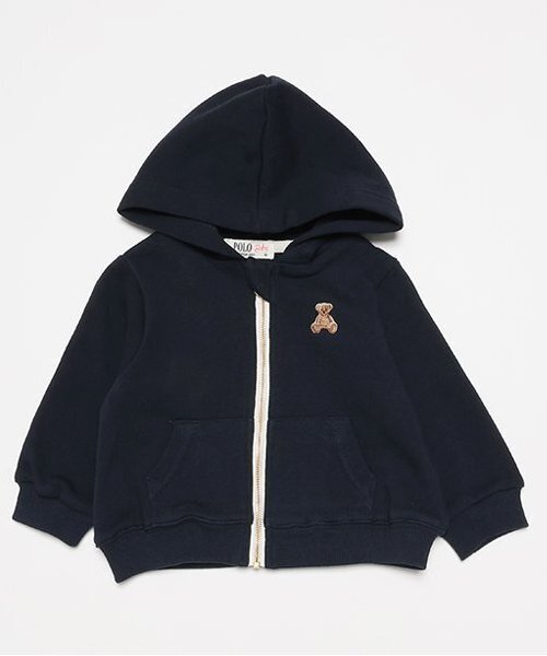 petit main(プティマイン)の「【POLO BCS】ジップアップパーカー(ベビーサイズ)(パーカー・キッズ・ネイビー/トップグレー/マルチ・70cm/80cm)」の3枚目の写真