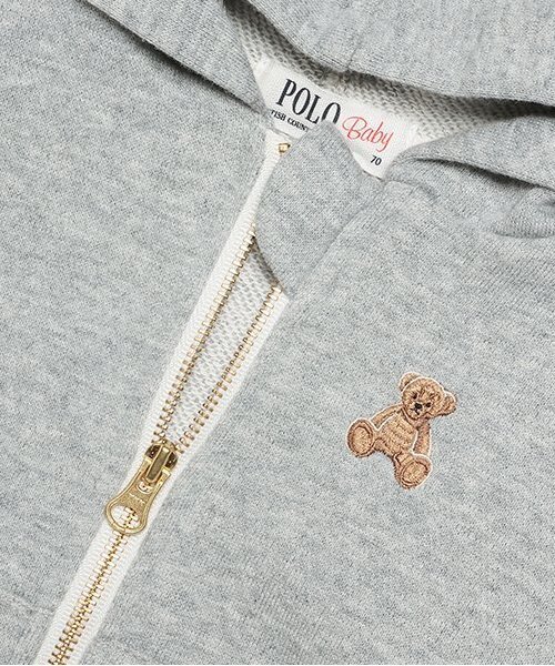 petit main(プティマイン)の「【POLO BCS】ジップアップパーカー(ベビーサイズ)(パーカー・キッズ・ネイビー/トップグレー/マルチ・70cm/80cm)」の8枚目の写真