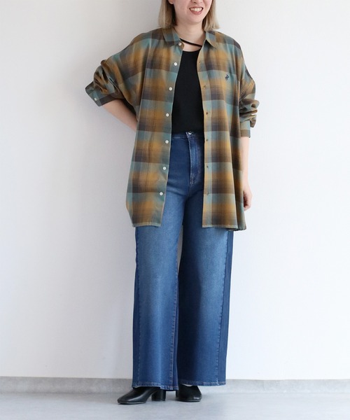 cepo（セポ）の「〈セットアップ可能〉リメイクイージーワイドデニムパンツ（デニムパンツ・レディース・ブラック/ブルー系1・L/M/S）」の17枚目の写真